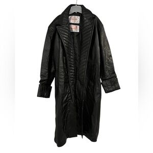 Nick Fury Iron Man 2 Coat Black Leather Long Coat